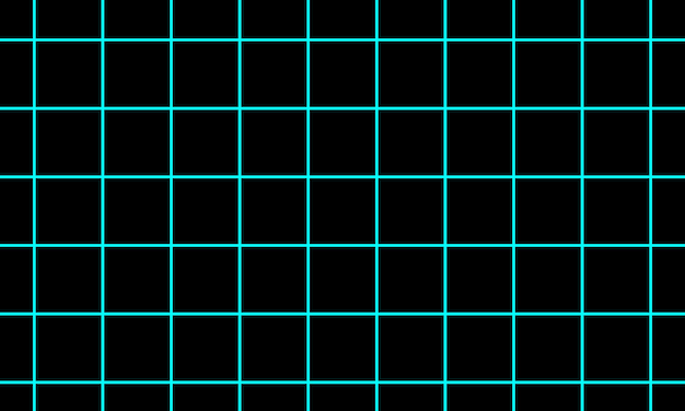 Líneas de cuadrícula azules sobre fondo negro