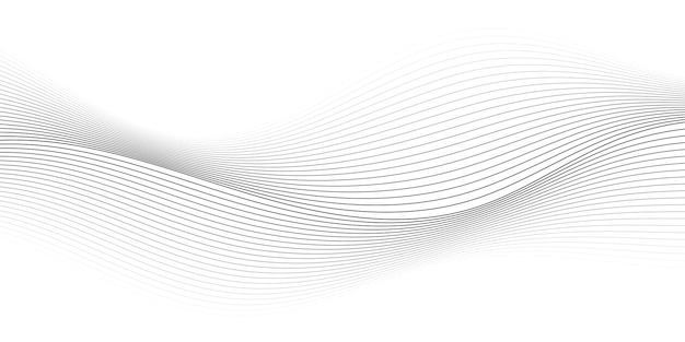 Líneas curvas abstractas de movimiento de fluidos