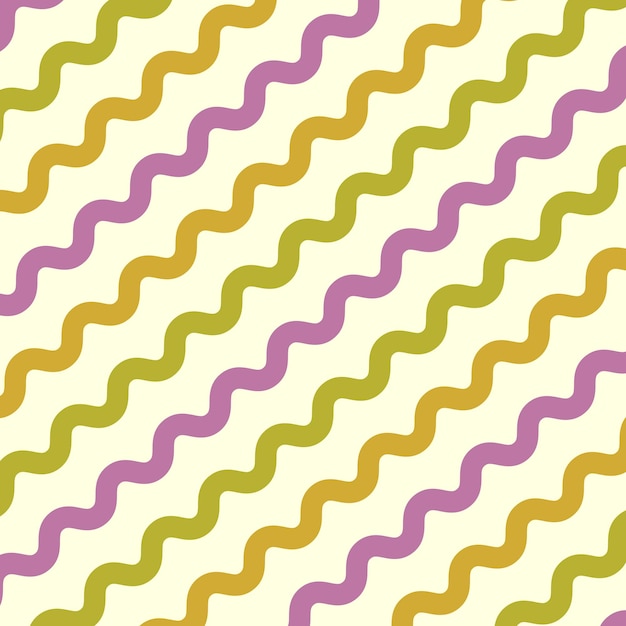 Vector líneas curvas coloridas, líneas en zigzag, patrones abstractos ondulados, diseño de fondo