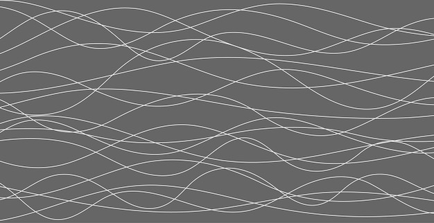 Líneas dibujadas a mano Patrón abstracto onda simple sin costura patrón suave diseño web tarjeta de felicitación textil Tecnología de fondo Ilustración vectorial Eps 10