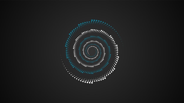 Líneas dinámicas en espiral del ritmo de las ondas sonoras