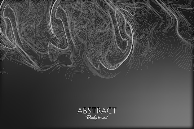 Líneas de elementos de humo realistas en vector