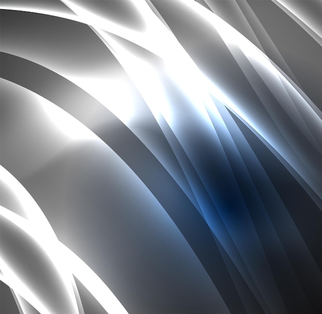Líneas de energía ondas brillantes en el fondo abstracto del vector oscuro Vector negocio o tecnología presentación diseño plantilla folleto o patrón de volante o banner web geométrico