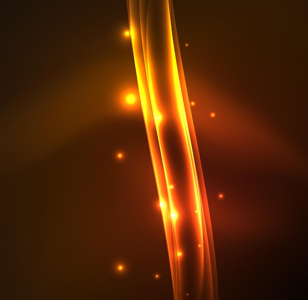 Líneas de energía ondas brillantes en el fondo abstracto del vector oscuro Vector negocio o tecnología presentación diseño plantilla folleto o patrón de volante o banner web geométrico