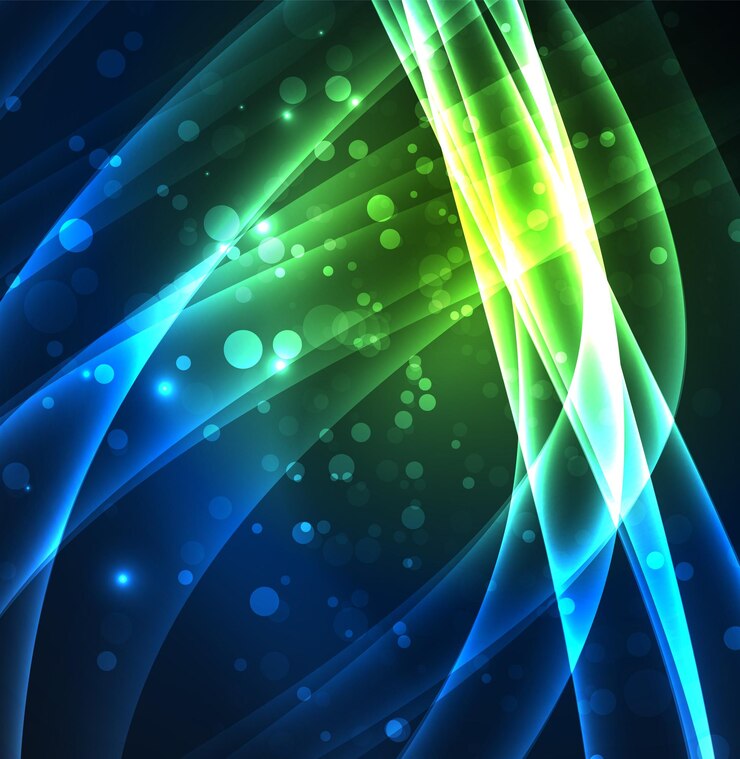 Vector líneas de energía ondas brillantes en el fondo abstracto del vector oscuro vector negocio o tecnología presentación diseño plantilla folleto o patrón de volante o banner web geométrico