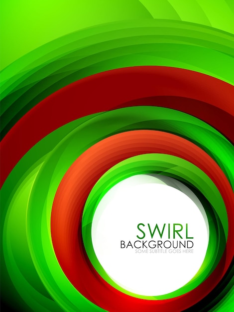 Líneas en espiral que fluyen en remolino efecto 3D vector de fondo abstracto negocio digital o plantilla de movimiento techno