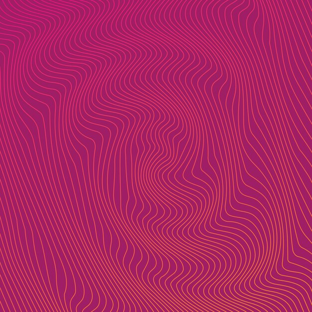 Líneas espirales de degradado geométrico abstracto rosa y naranja sobre fondo morado