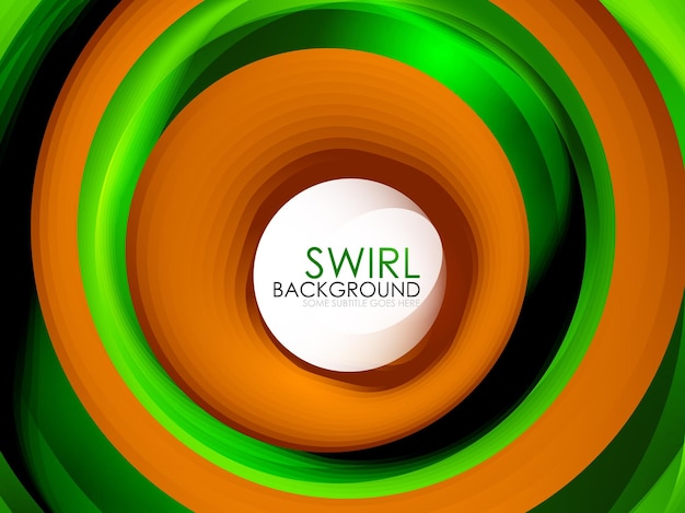 Líneas de flujo de remolino espiral 3d vector abstracto diseño de fondo de movimiento digital concepto rotativo ilustración vectorial