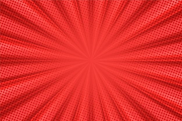 Vector líneas de fondo rojo abstracto de semitono