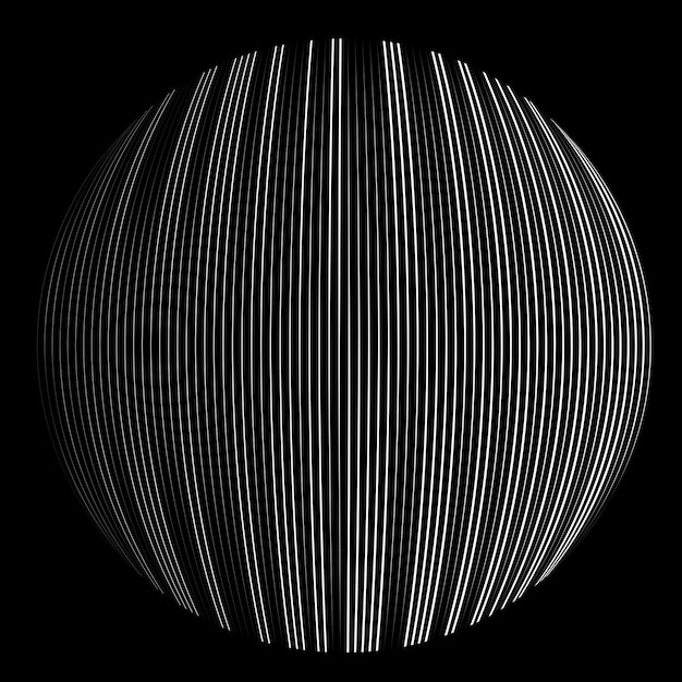 Líneas en forma de círculo. Vector .Tecnología esfera Logo . elemento de diseño 3d. forma abstracta