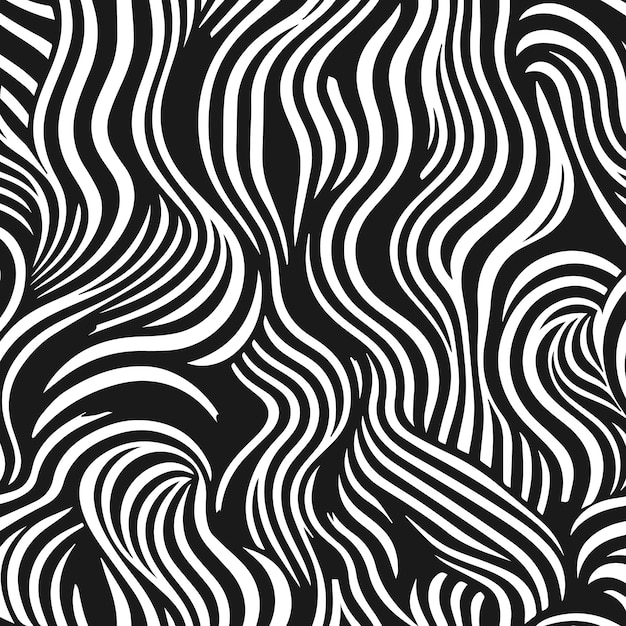 las líneas en forma de ondas son blancas y negras