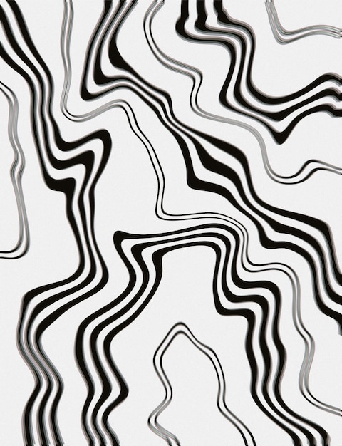 Líneas geométricas en blanco y negro.