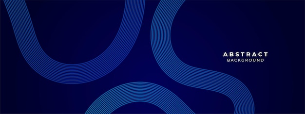 Líneas geométricas brillantes azules abstractas sobre un fondo azul oscuro Patrón de líneas hexagonales azules brillantes modernas Diseño artístico de líneas de rayas geométrica Tecnología concepto futurista Ilustración vectorial