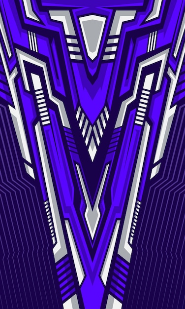 Líneas geométricas futuristas abstractas telón de fondo moderno para el jersey de sublimación