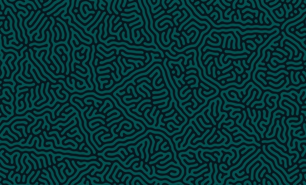 Líneas de giro azul-verde patrones de formas orgánicas diseño de fondo