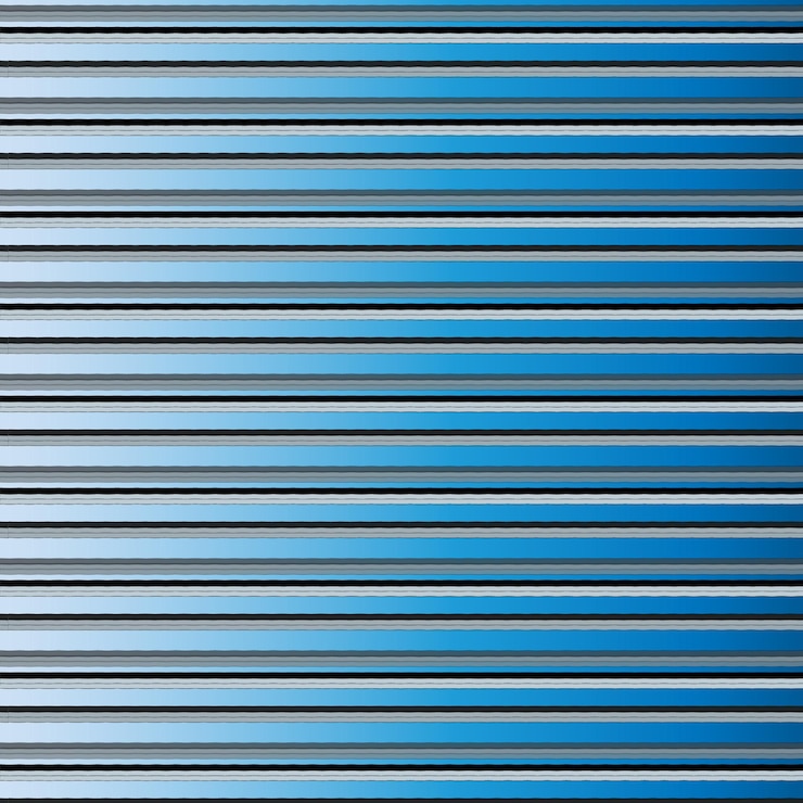 Vector líneas de gradiente azul horizontales