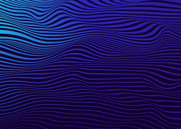 líneas de gradiente vectorial fondo de onda