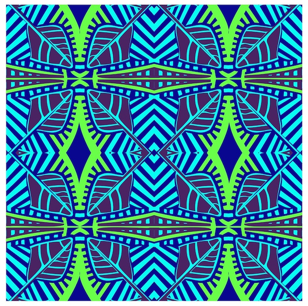 líneas gruesas creativamente coloridas que forman hojas abstractas diseño de patrón de fondo sin costuras