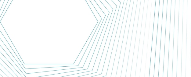 Líneas hexagonales azules tecnología fondo futurista