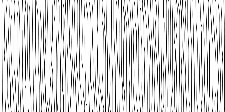 Vector líneas horizontales negras dibujadas a mano sobre un fondo transparente banner de líneas abstractas ilustración vectorial