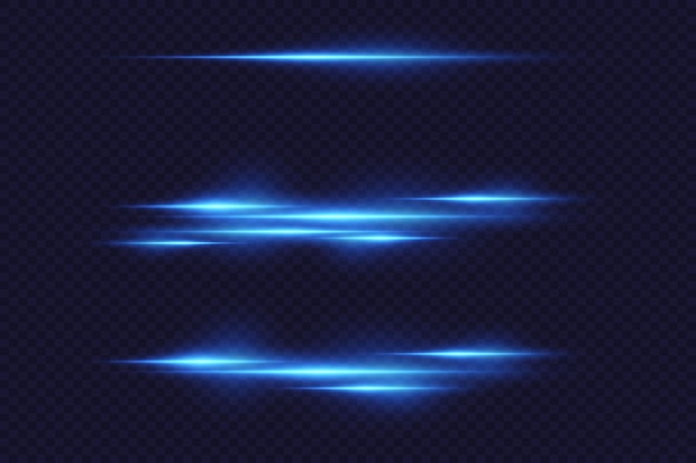 Líneas láser de neón azul de flash de neón ligero