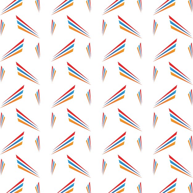 Líneas lógicas de moda multicolor patrón repetitivo diseño de ilustración vectorial
