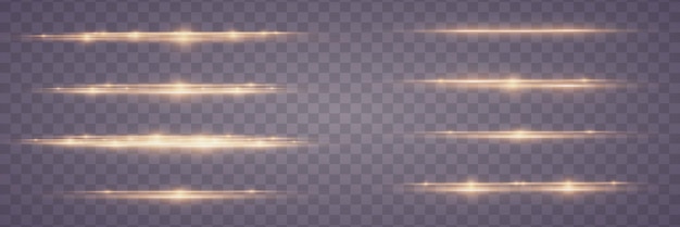 Líneas y luces de neón horizontales Flash de movimiento de líneas y resaltos