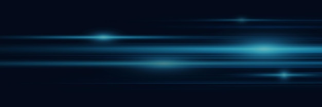Líneas de luz azul abstractas Tecnología de haz de luz