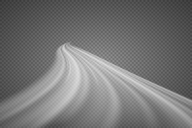 Líneas de luz de neón futuristas Efecto de tráfico de alta velocidad Movimiento de velocidad dinámica