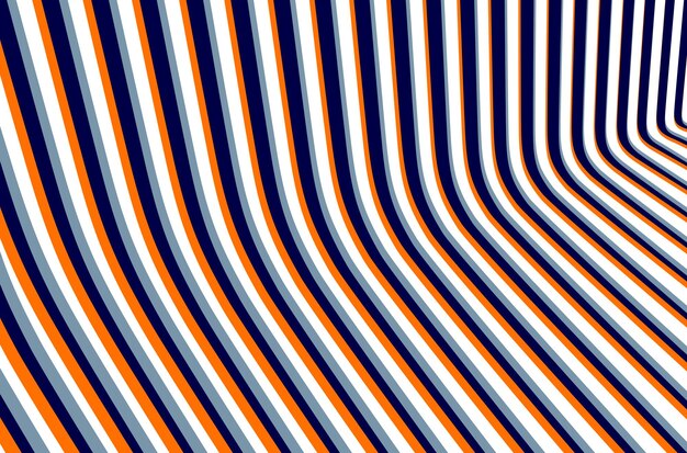 Líneas modernas de moda 3D abstractas en el fondo vectorial de perspectiva, elemento fresco de diseño dimensional, diseño de estilo funky para carteles publicitarios, pancartas y portadas, abstracción perfecta.