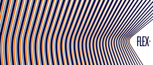 Líneas modernas de moda 3D abstractas en el fondo vectorial de perspectiva, elemento fresco de diseño dimensional, diseño de estilo funky para carteles publicitarios, pancartas y portadas, abstracción perfecta.