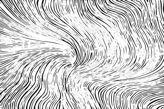 líneas negras aleatorias o arañazos en papel blanco textura de fondo de la imagen vectorial