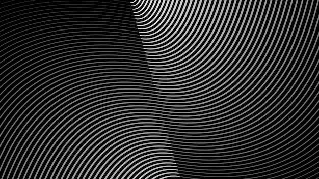 Líneas negras y blancas con patrón abstracto para telón de fondo o estilo de tela