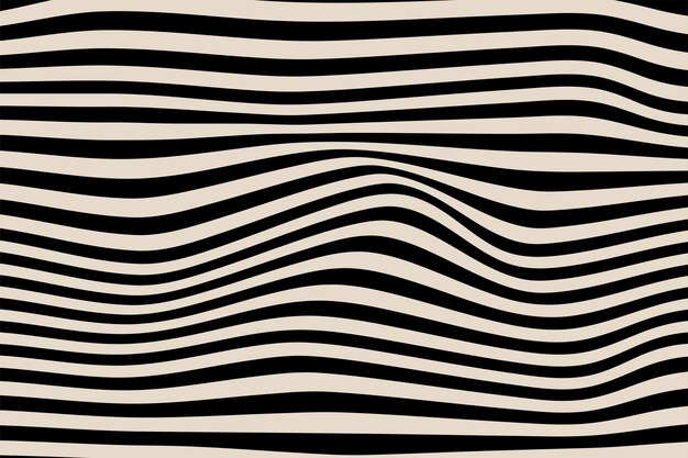 Líneas negras deformadas fondo abstracto