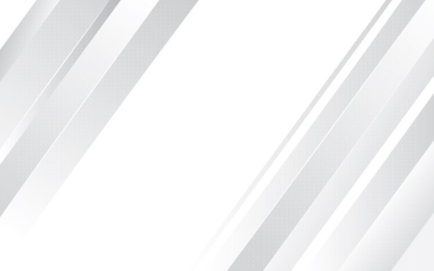 Líneas oblicuas abstractas geométricas sobre un fondo blanco degradado blanco y gris ilustración 2d