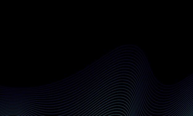Líneas de onda 3D de fondo Ilustración moderna