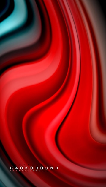 Líneas de onda abstractas de estilo arco iris fluido rayas de color en fondo negro Ilustración artística vectorial para presentación papel tapiz de aplicación banner o cartel