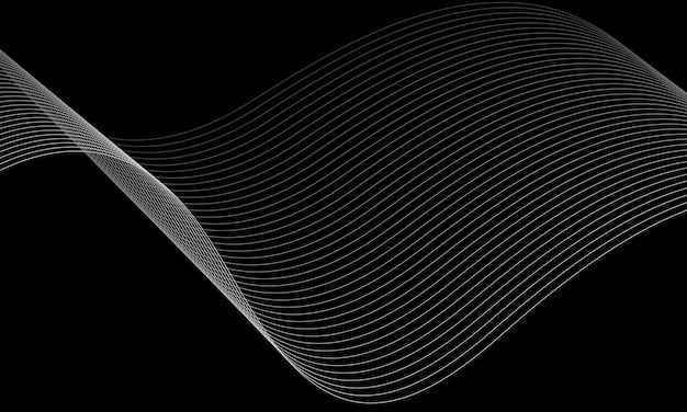 Líneas de onda abstractas de fondo