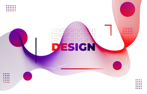 Líneas de onda abstractas luz colorida que fluye dinámica aislada sobre fondo blanco Elemento de diseño de ilustración vectorial en concepto de tecnología de fiesta de música moderna