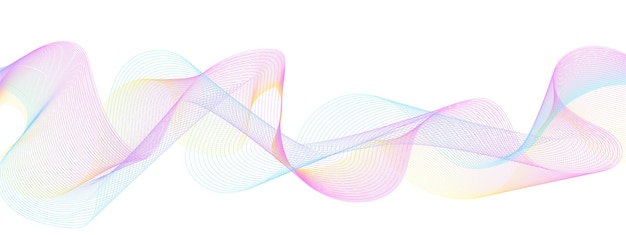 Líneas de onda brillantes de color rosa azul de fondo Colores de gradiente ondulado Equalizador de pista de frecuencia digital