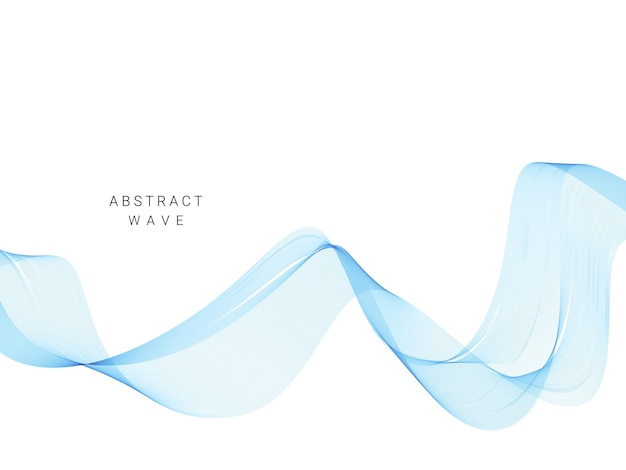 Líneas de onda de color abstractas telón de fondo de ilustración vectorial elegante