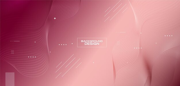 Líneas de onda dinámicas y diseño de fondo de estilo degradado.