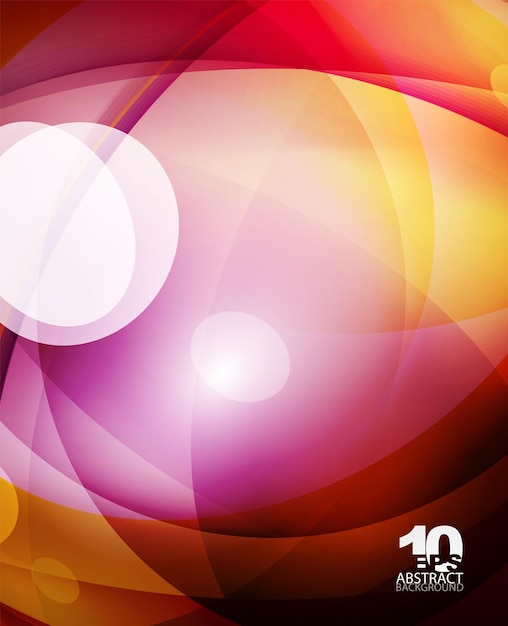 Líneas de onda de fondo abstracto de burbuja brillante de vidrio brillante ilustración vectorial