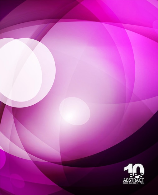 Líneas de onda de fondo abstracto de burbuja brillante de vidrio brillante ilustración vectorial