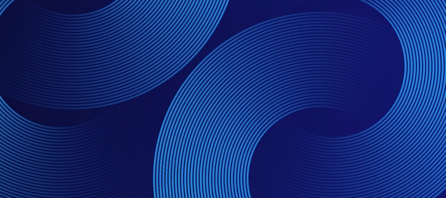 Líneas de ondas azules abstractas