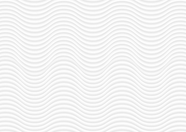 Líneas y ondas blancas abstractas vector patrón