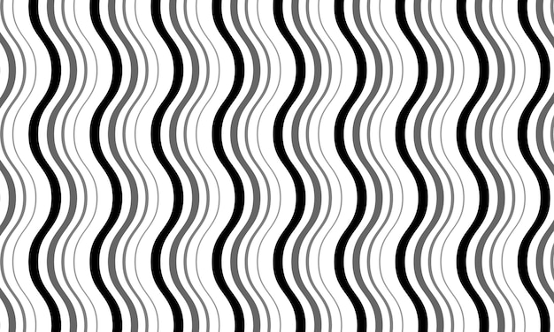 Líneas onduladas abstractas en blanco y negro