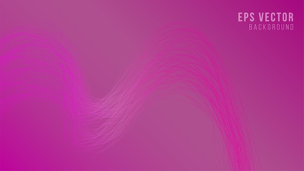 Líneas onduladas abstractas, fondo rosa con líneas y capas. Encabezado de perfil, vector de encabezado de sitio