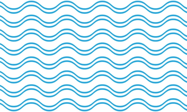 Líneas onduladas azules Patrón de ondas sin costuras para pancartas de redes sociales