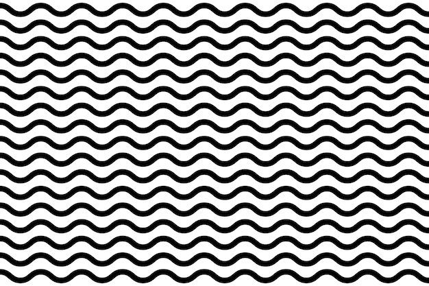 Líneas onduladas delgadas patrón sin costuras repetible líneas onduladas en zigzag patrón vectorial